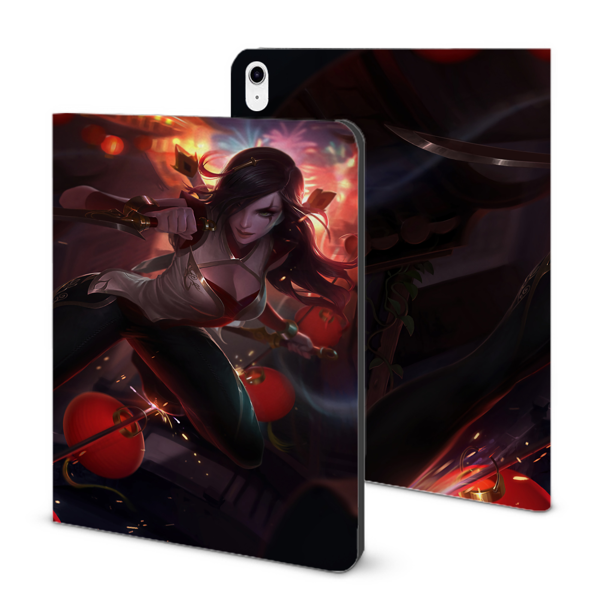 （画像用） リーグ・オブ・レジェンド League of Legends LOL IPad ケース ブック型 PUレザー TPU 耐衝撃 軽量 薄型 ペン収納なし 全面保護 IPad 各モデル対応